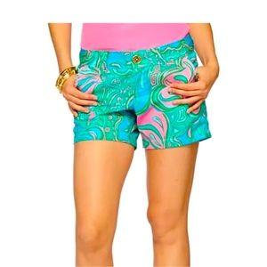NWT LILLY PULITZER CALLAHAN SHORTS MULTI LILLY LOUNGE VERY RARE FIND NEW W/ TAGS